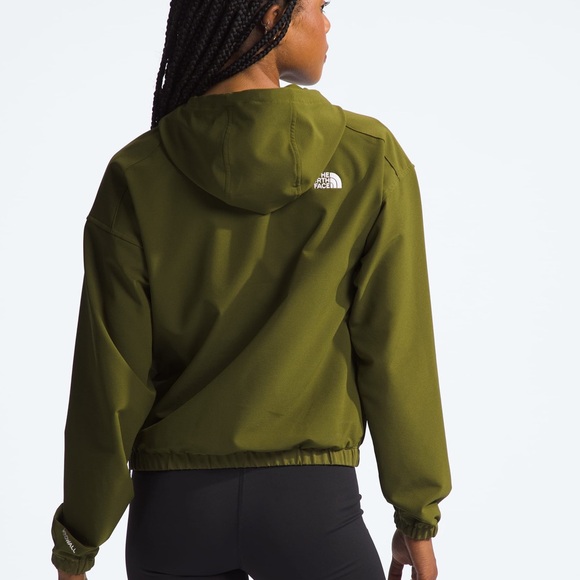 The North Face Willow Stretch windwall pullover hoodie Green Forest olive XL - Picture 11 of 14
